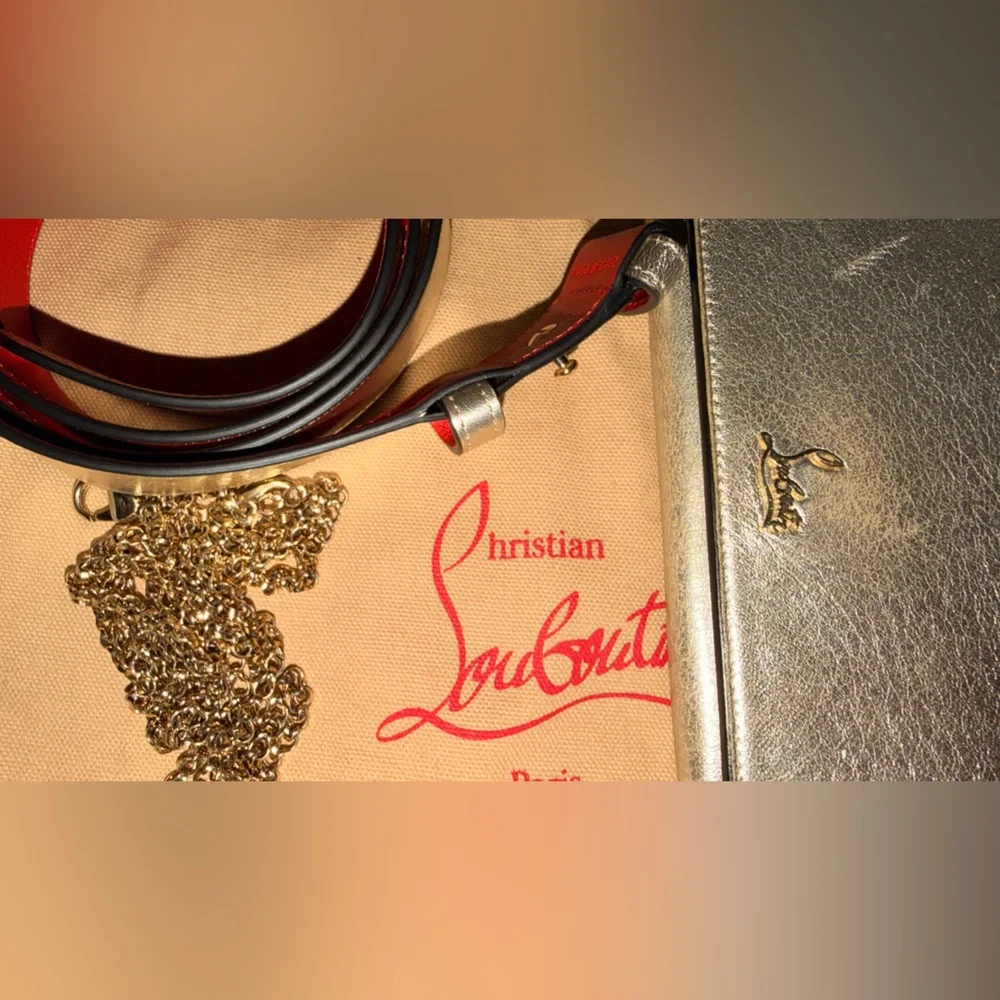 Christian Louboutin Metallic Crossbody / Clutch / Belt Bag - Picture 13 of 15